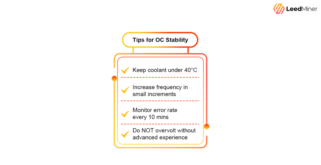 Tips for OC Stability